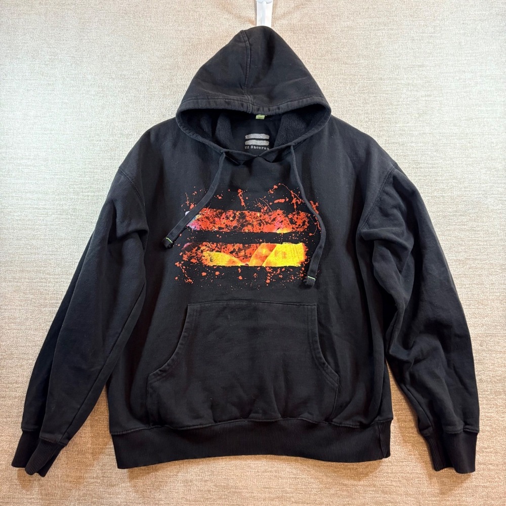 Ed Sheeran Equals Graphic Hoodie Black Pullover Sweatshirt Concert Tour Merch